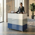 PERLA SMALL Empfangstheke | 1060 x 1130 mm, integrierter Stauraum, optional LED-Beleuchtung - 12 Thumbnail Image