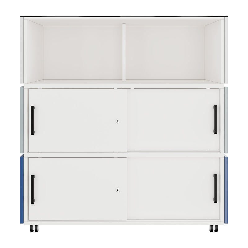 PERLA SMALL Empfangstheke | 1060 x 1130 mm, integrierter Stauraum, optional LED-Beleuchtung - 6 Main Image