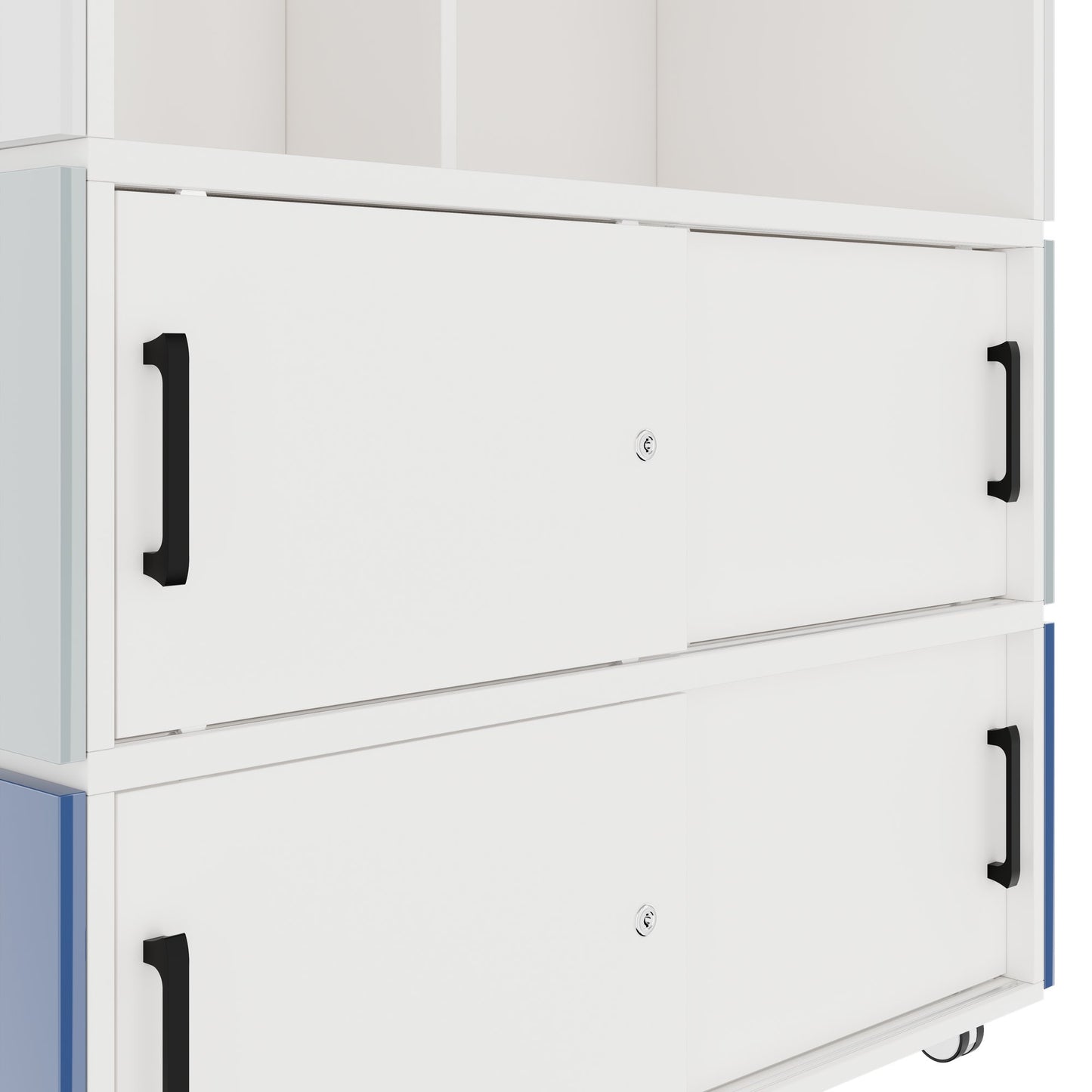 PERLA SMALL Empfangstheke | 1060 x 1130 mm, integrierter Stauraum, optional LED-Beleuchtung