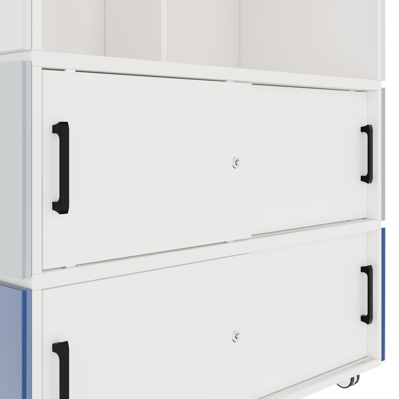 PERLA SMALL Empfangstheke | 1060 x 1130 mm, integrierter Stauraum, optional LED-Beleuchtung - 7 Main Image