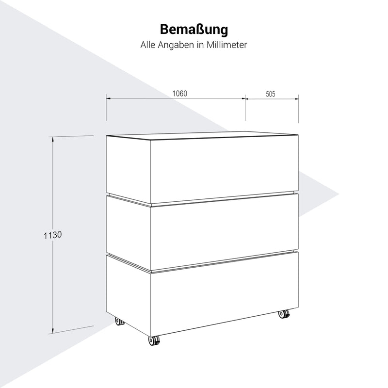 PERLA SMALL Empfangstheke | 1060 x 1130 mm, integrierter Stauraum, optional LED-Beleuchtung - 8 Main Image