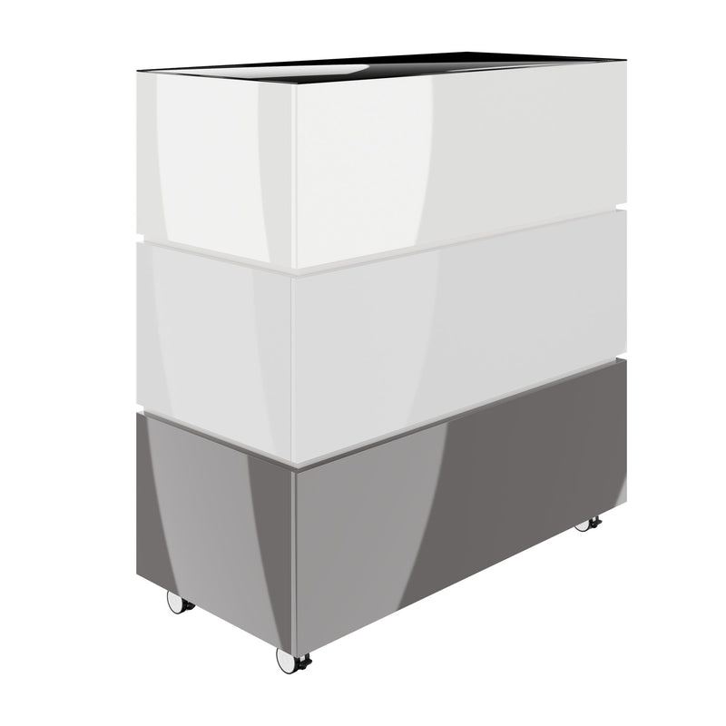 PERLA SMALL Empfangstheke | 1060 x 1130 mm, integrierter Stauraum, optional LED-Beleuchtung - 9 Main Image