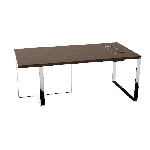 PLANA Chefschreibtisch | 1800-2200 x 750 mm, Melamin oder Echtholzfurnier