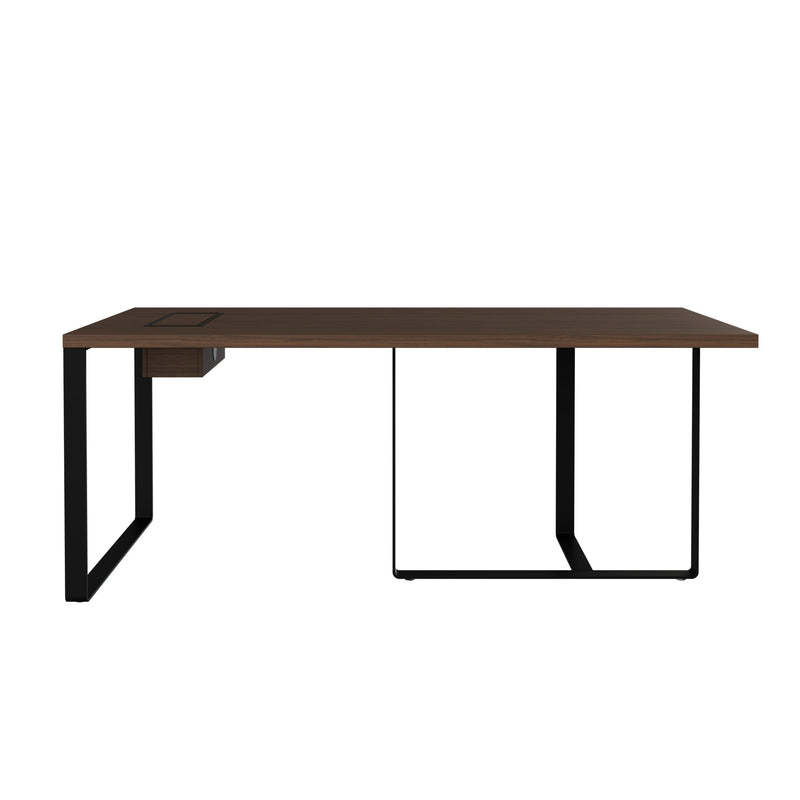 PLANA Chefschreibtisch | 1800-2200 x 750 mm, Melamin oder Echtholzfurnier - 3 Main Image