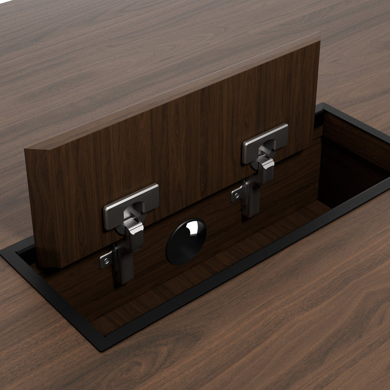 PLANA Chefschreibtisch | 1800-2200 x 750 mm, Melamin oder Echtholzfurnier - 5 Main Image