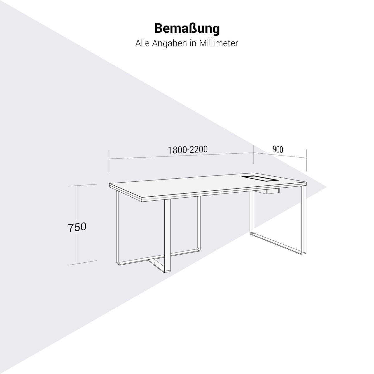 PLANA Chefschreibtisch | 1800-2200 x 750 mm, Melamin oder Echtholzfurnier - 6 Lightbox Main Image