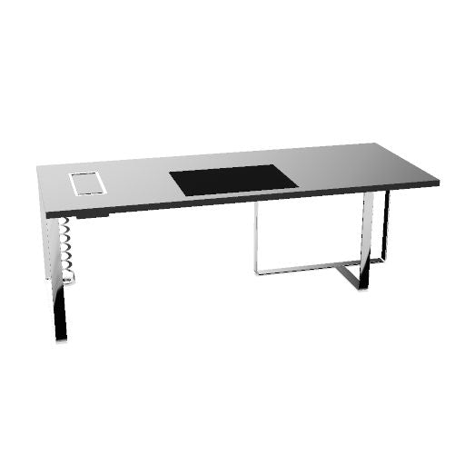 PLANA Chefschreibtisch | 1800-2200 x 750 mm, Melamin oder Echtholzfurnier
