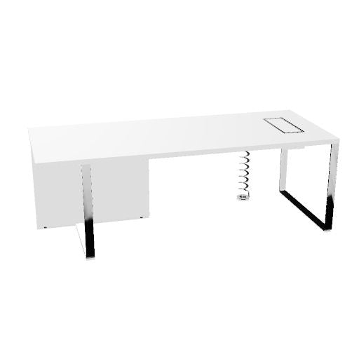 PLANA Chefschreibtisch | 1800-2200 x 750 mm, Melamin oder Echtholzfurnier