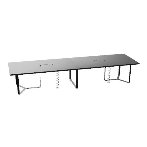 PLANA Konferenztisch | 2400-4200 x 750 mm (8-14 Personen)