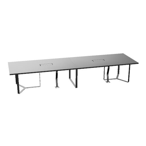 PLANA Konferenztisch | 2400-4200 x 750 mm (8-14 Personen)