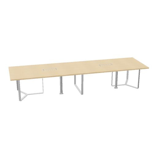 PLANA Konferenztisch | 2400-4200 x 750 mm (8-14 Personen)