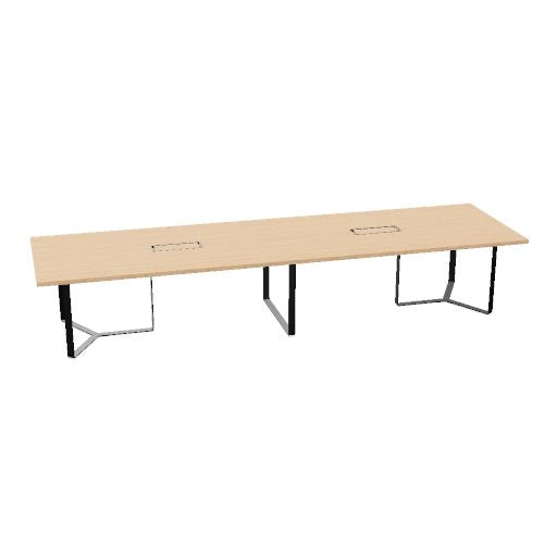 PLANA Konferenztisch | 2400-4200 x 750 mm (8-14 Personen)