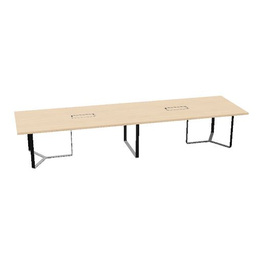 PLANA Konferenztisch | 2400-4200 x 750 mm (8-14 Personen)