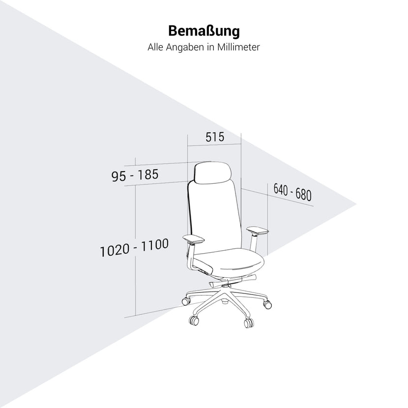 Smart Ajuster Office Swinging Chair | Mécanique synchrone, accoudoirs 4D, appuie-tête facultatif, gris