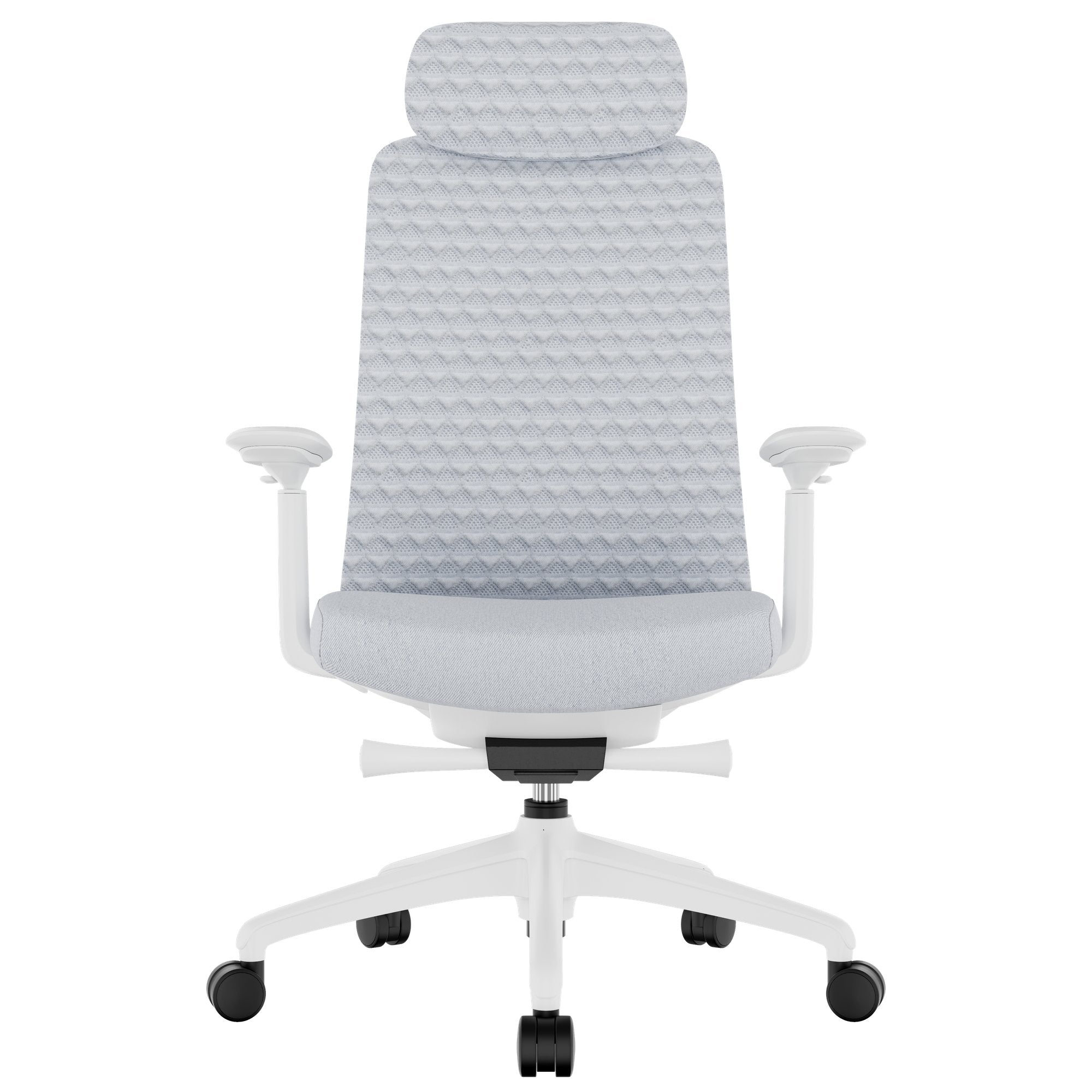 Smart Ajuster Office Swinging Chair | Mécanique synchrone, accoudoirs 4D, appuie-tête facultatif, gris