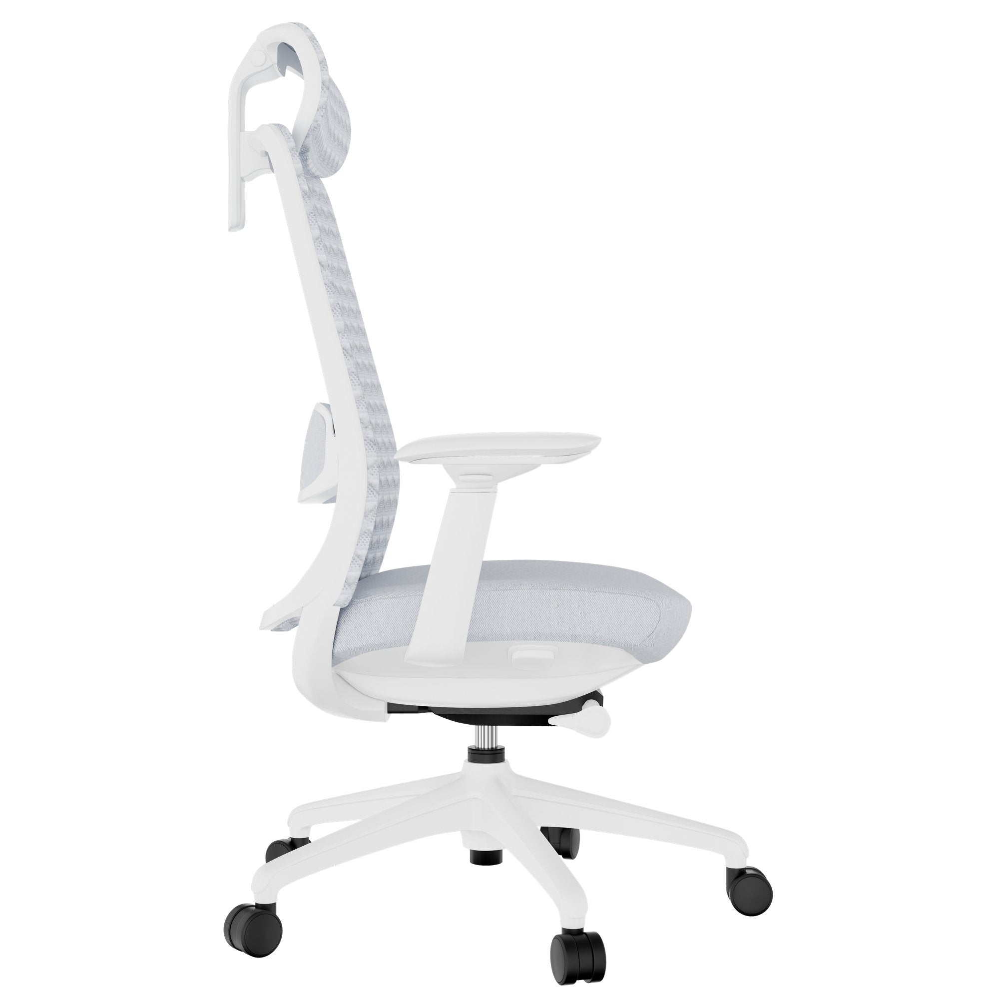 Smart Ajuster Office Swinging Chair | Mécanique synchrone, accoudoirs 4D, appuie-tête facultatif, gris