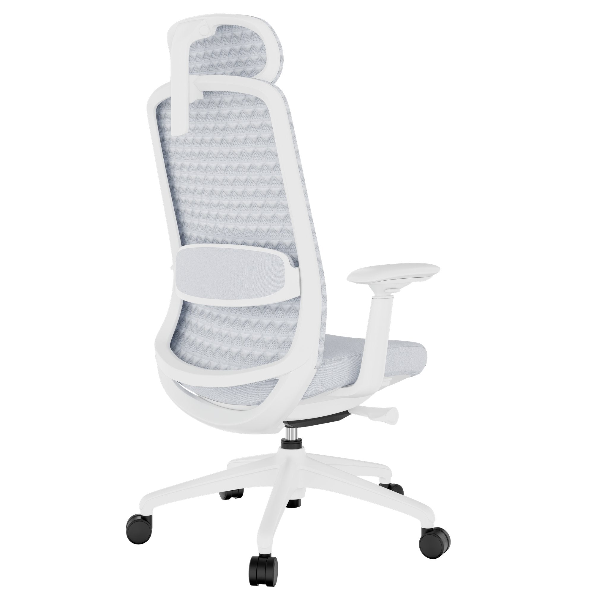 Smart Ajuster Office Swinging Chair | Mécanique synchrone, accoudoirs 4D, appuie-tête facultatif, gris