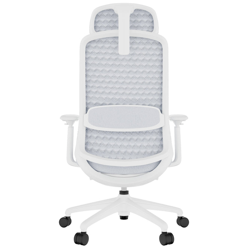 Smart Ajuster Office Swinging Chair | Mécanique synchrone, accoudoirs 4D, appuie-tête facultatif, gris