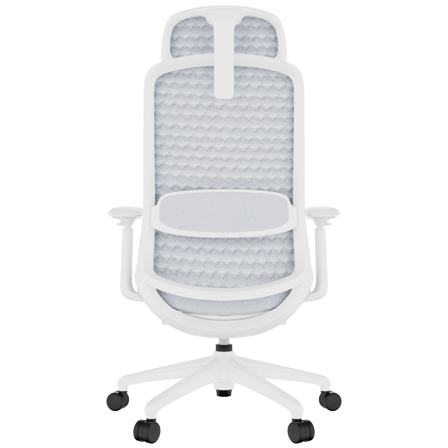 Smart Regola sedia oscillante per ufficio | Meccanica sincrona, braccioli 4D, poggiatesta opzionale, grigio
