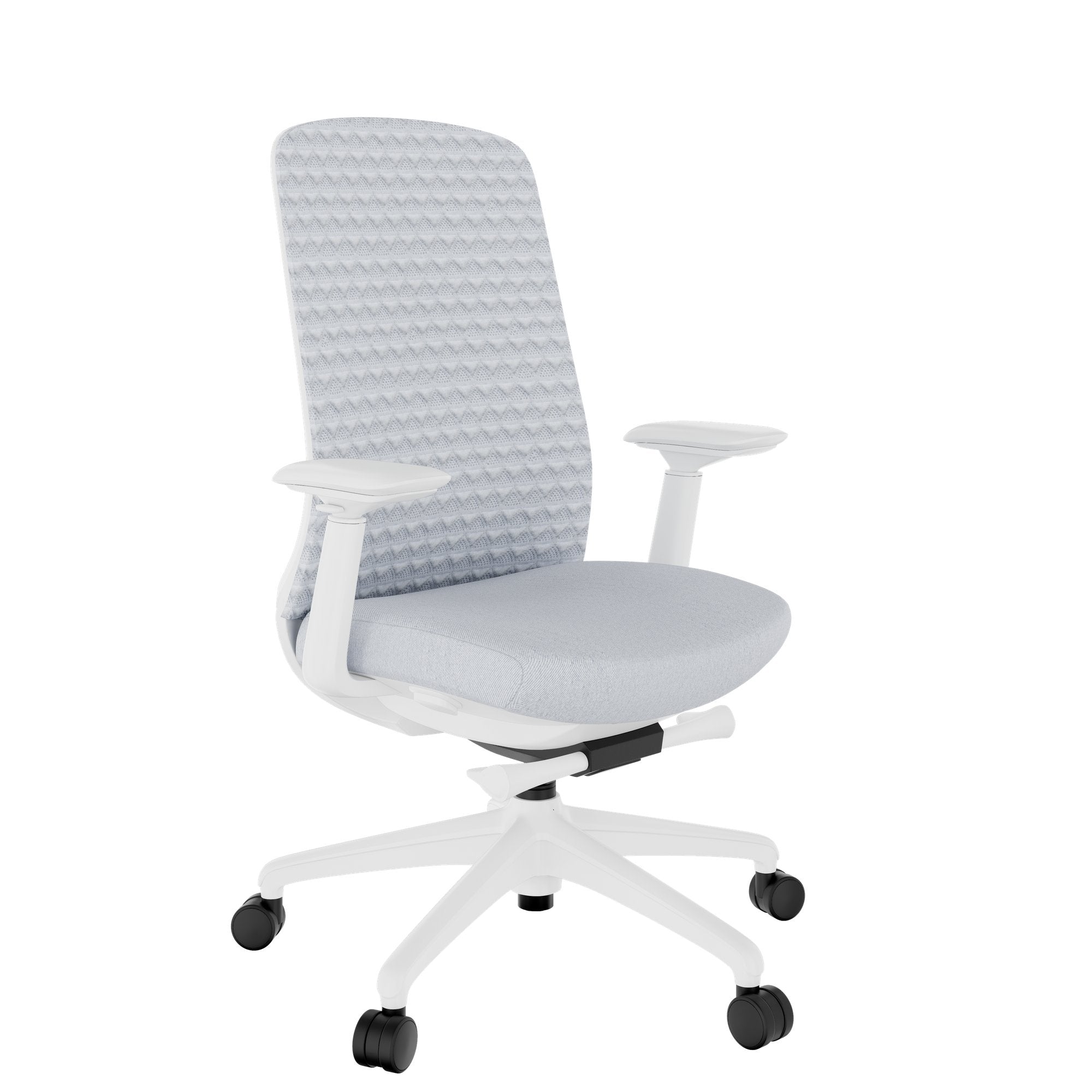 Smart Ajuster Office Swinging Chair | Mécanique synchrone, accoudoirs 4D, appuie-tête facultatif, gris