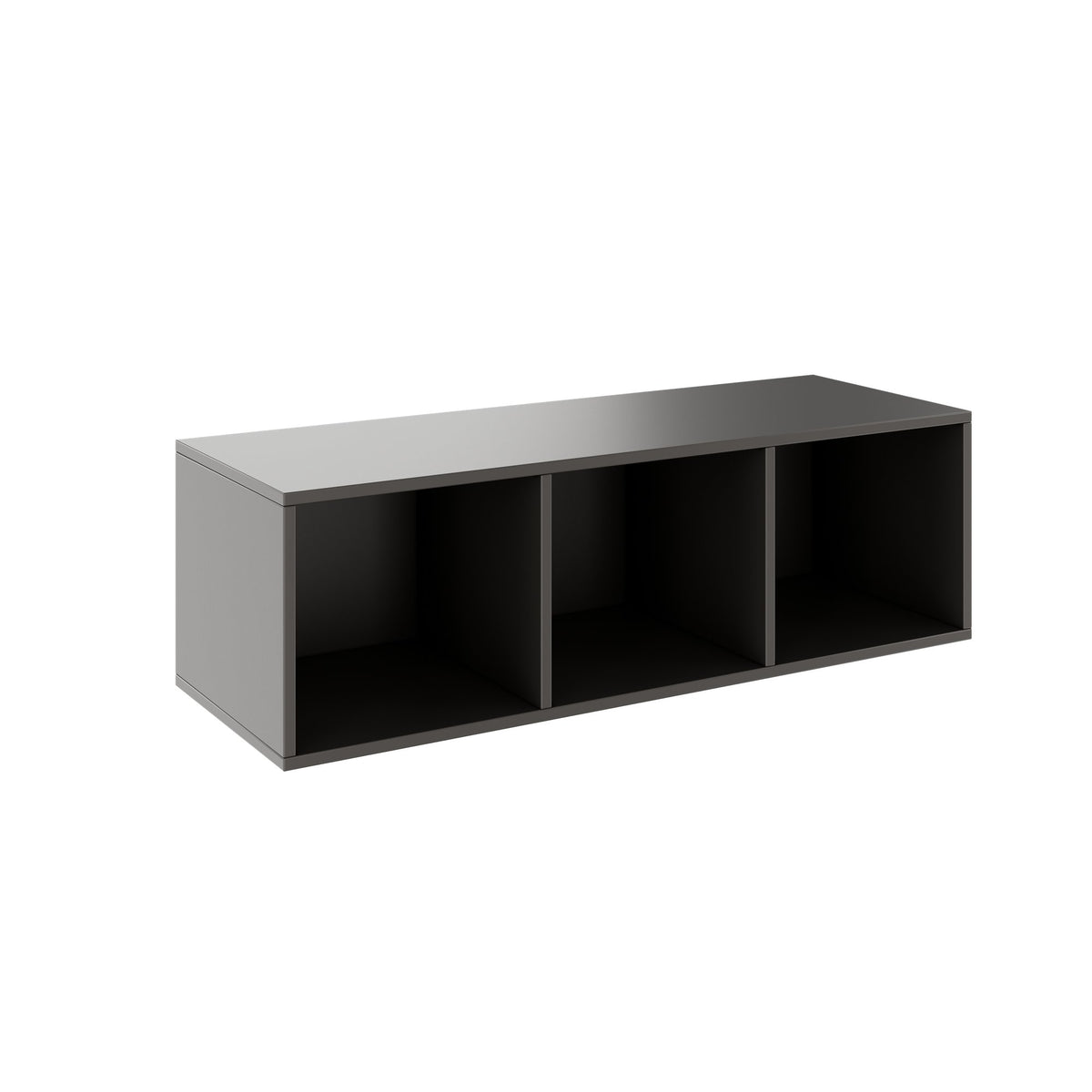 PRO Aufsatzregal | 1 OH, 800 - 1600 x 370 mm, verleimter Korpus, Graphit - 1 Lightbox Main Image