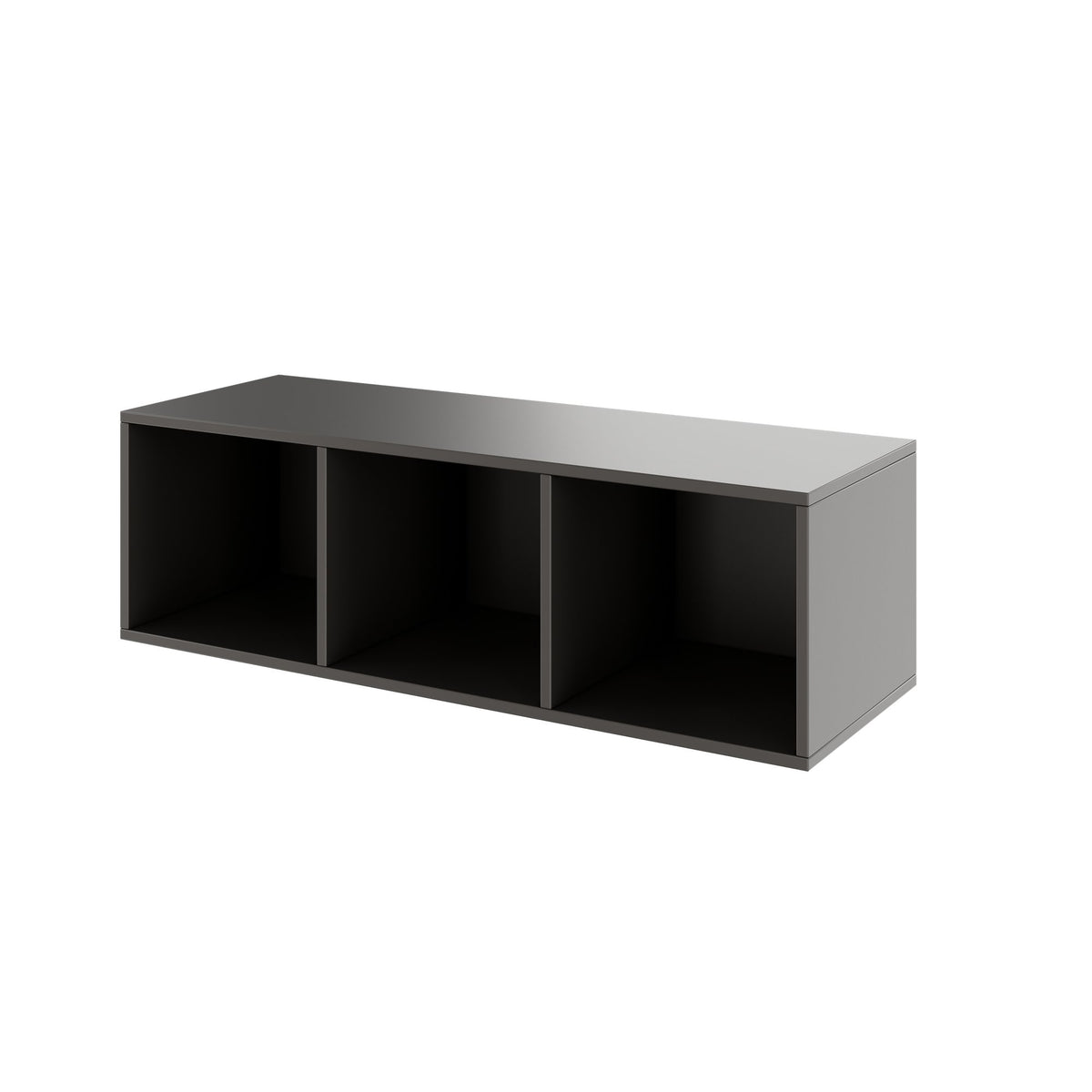 PRO Aufsatzregal | 1 OH, 800 - 1600 x 370 mm, verleimter Korpus, Graphit - 4 Lightbox Main Image