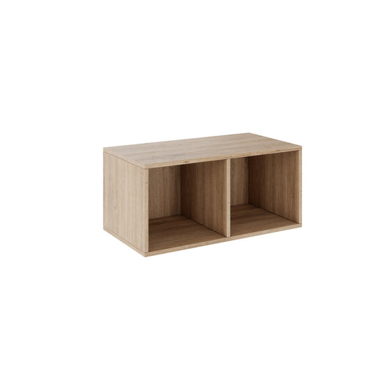 PRO top shelf | 1 OH, 800 - 1600 x 370 mm, glued body, natural oak