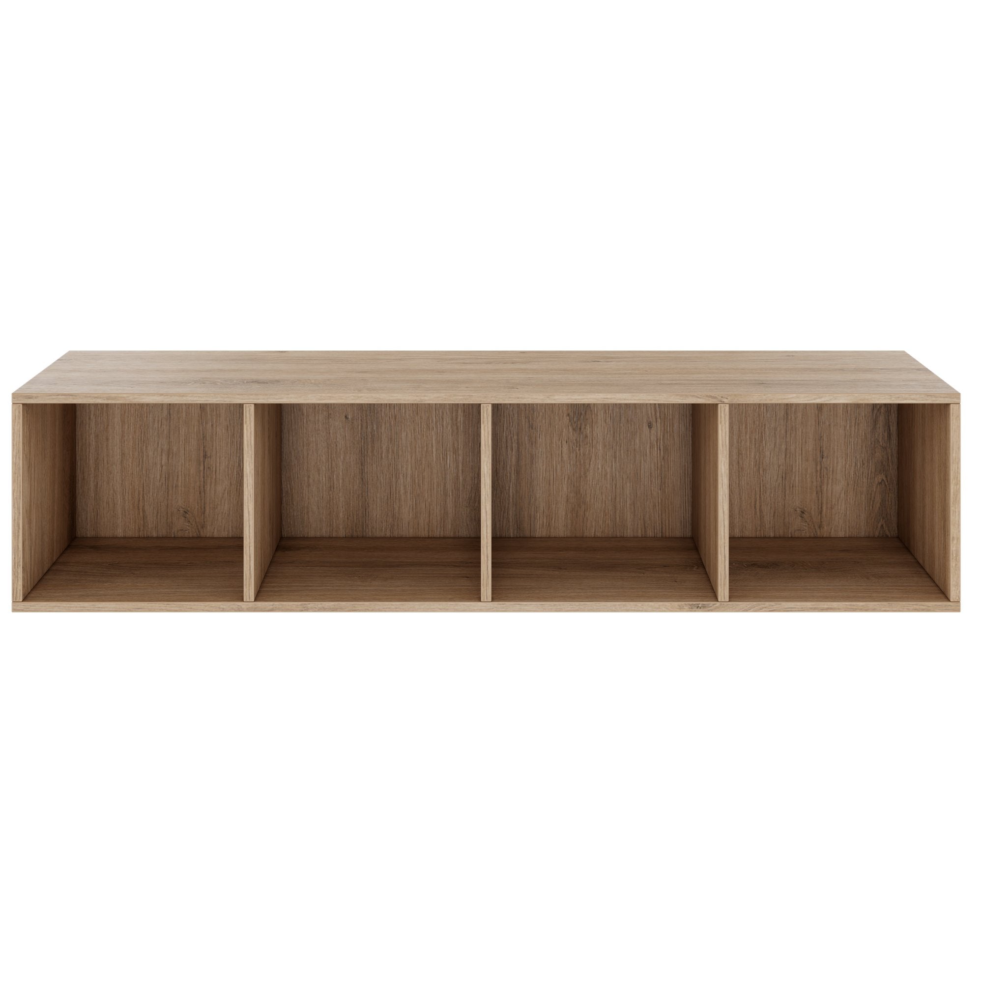 PRO Scaffale di configurazione | 1 OH, 800 - 1600 x 370 mm, corpus incollato, quercia naturale