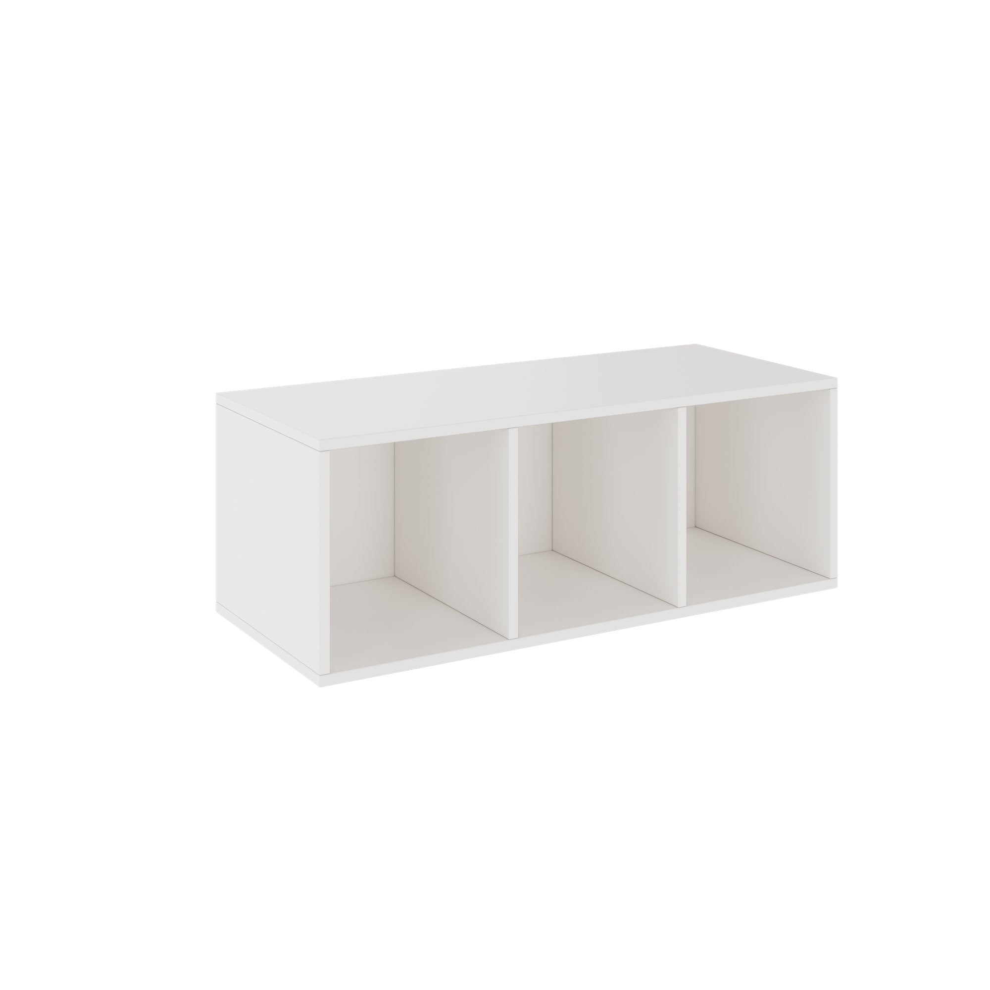 PRO Scaffale di configurazione | 1 OH, 800 - 1600 x 370 mm, corpo incollato, bianco