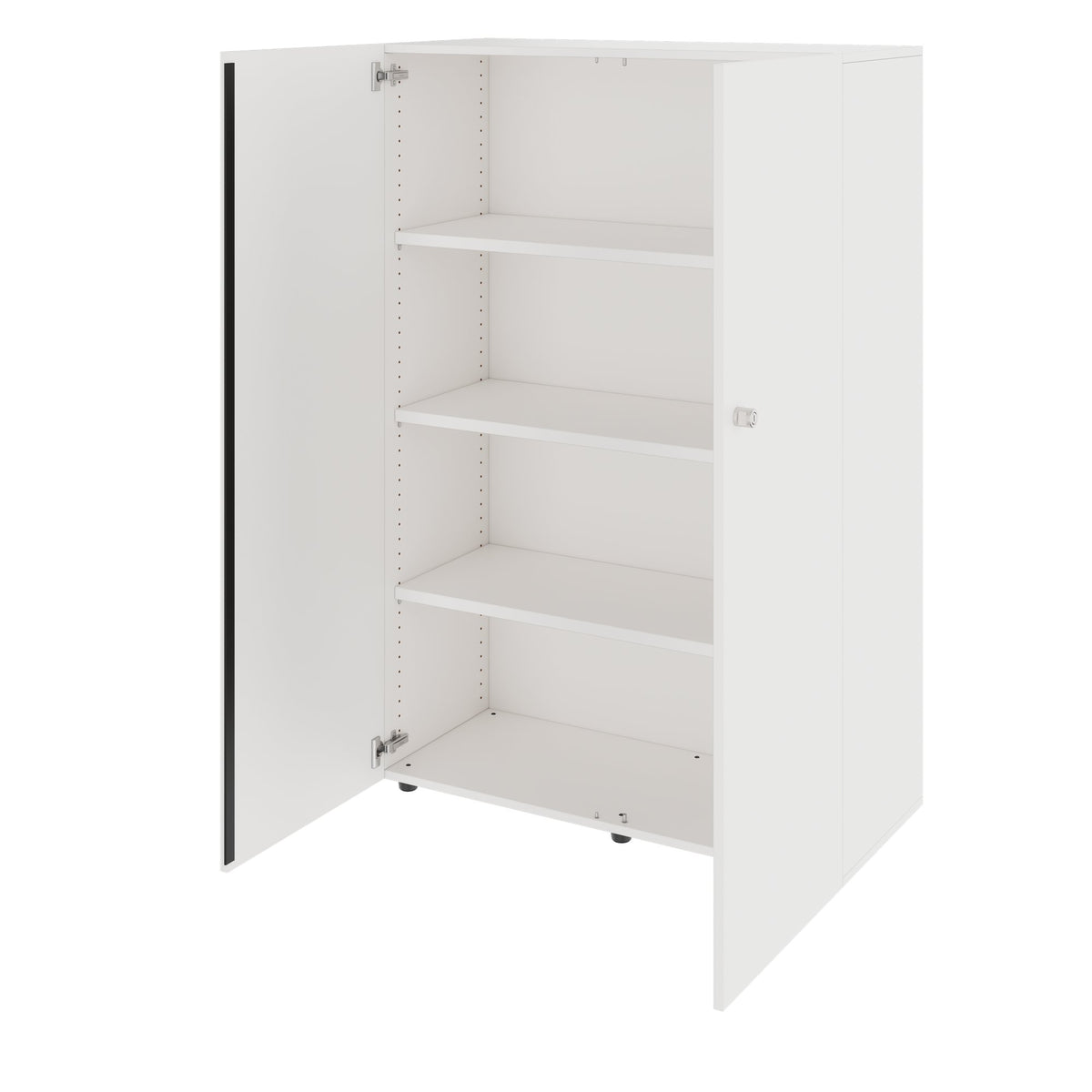 PRO Wing door cabinet | 4 Oh, 800 - 1200 x 1510 mm, soft -close, white - 4 Lightbox Main Image