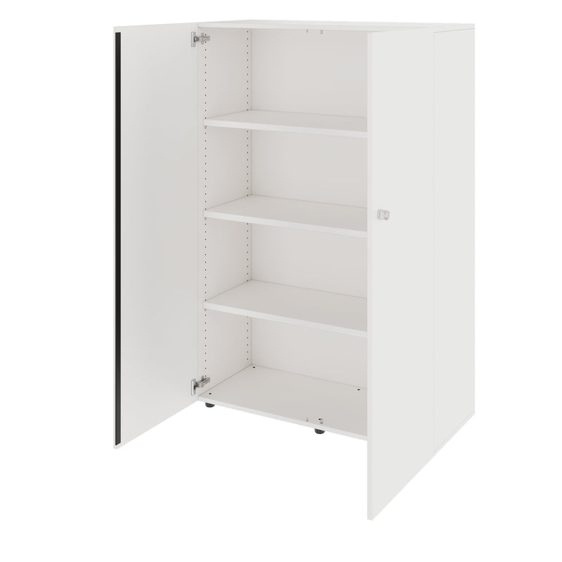 PRO Wing door cabinet | 4 Oh, 800 - 1200 x 1510 mm, soft -close, white - 4 Main Image
