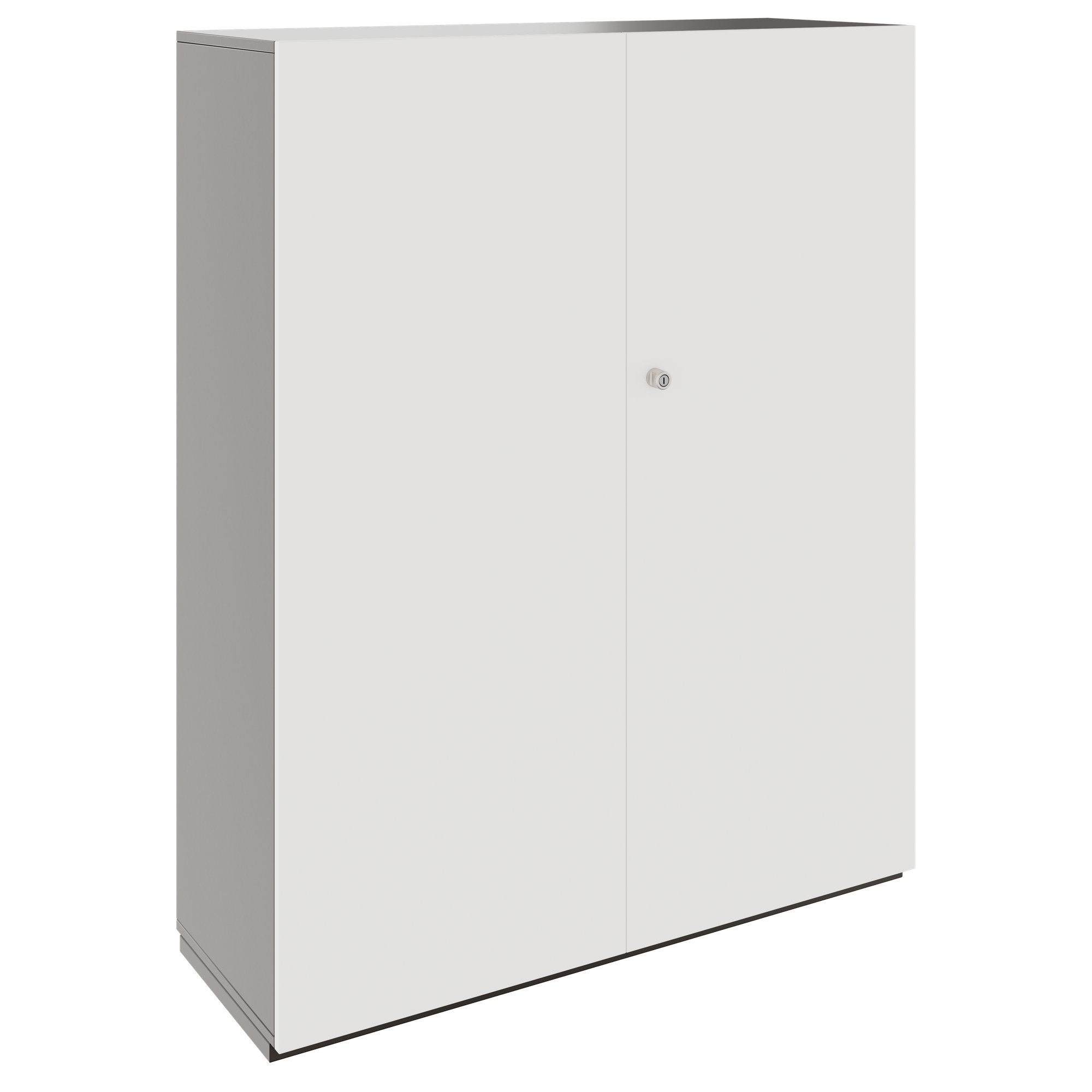 PRO Gabinetto di Cloakroom | 4 OH, 1200 x 1510 mm, con scaffale, chiusura morbida, grafite / bianco