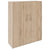 PRO Garderobenschrank | 4 OH, 1200 x 1510 mm, mit Regal, Soft-Close, Natureiche