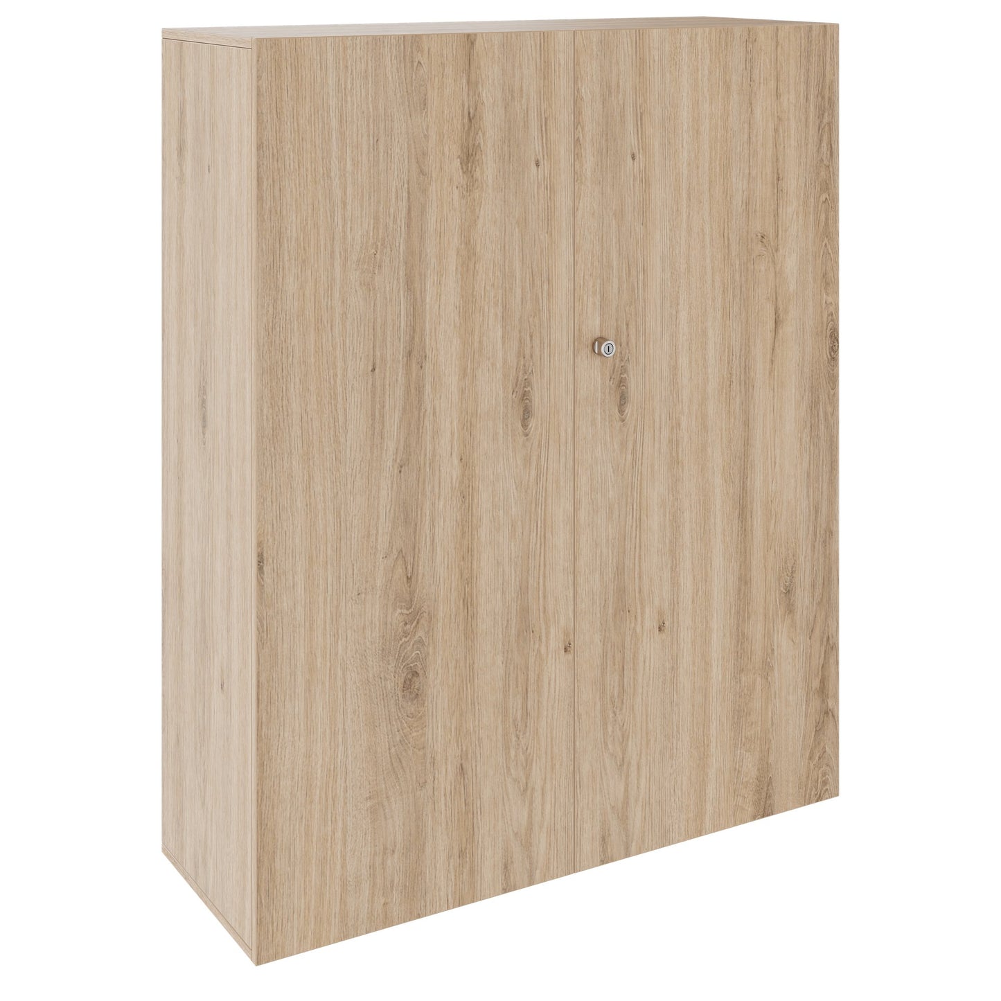 PRO Garderobenschrank | 4 OH, 1200 x 1510 mm, mit Regal, Soft-Close, Natureiche