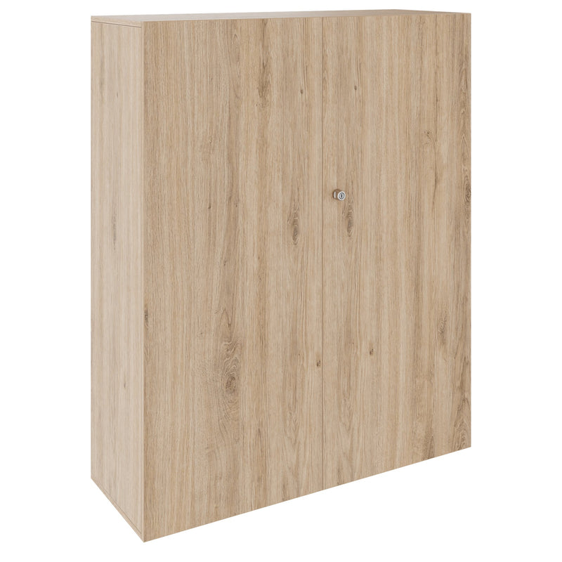 PRO Wardrobe cabinet | 4 OH, 1200 x 1510 mm, with shelf, soft-close, natural oak  - 1 Main Image