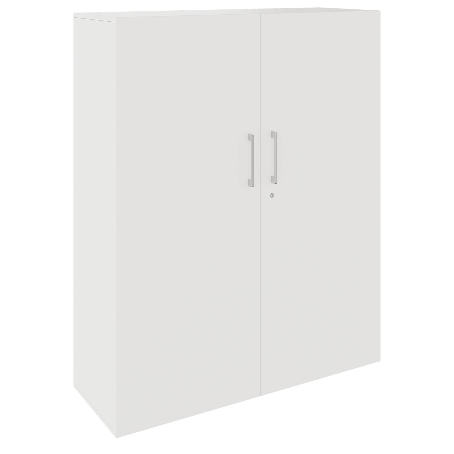 PRO Garderobenschrank | 4 OH, 1200 x 1510 mm, mit Regal, Soft-Close, Weiß