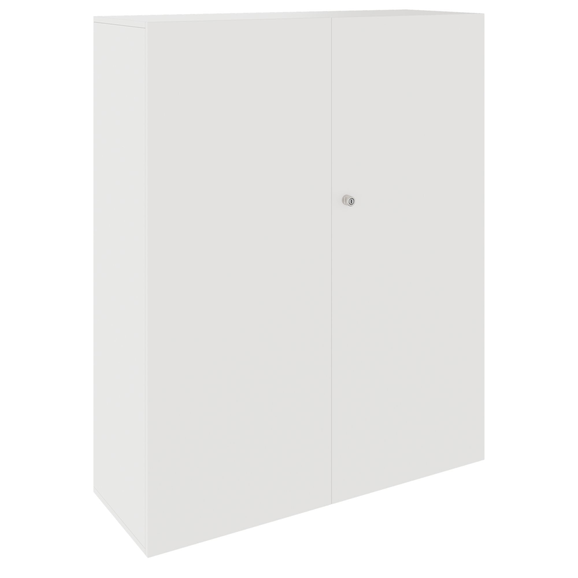PRO Gabinetto di Cloakroom | 4 OH, 1200 x 1510 mm, con scaffale, chiusura morbida, bianco