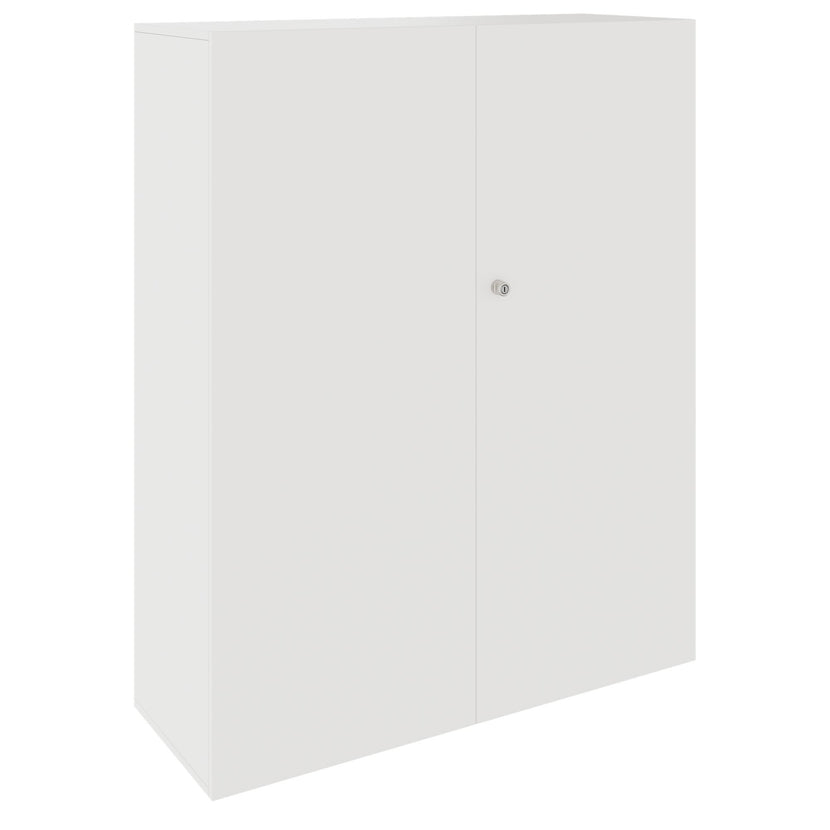 PRO Gabinetto di Cloakroom | 4 OH, 1200 x 1510 mm, con scaffale, chiusura morbida, bianco