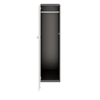 PRO Armoire de vestiaire | 4 oh, 400 - 600 x 1510 mm, soft -close, graphite / blanc