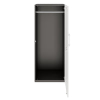 PRO Armoire de vestiaire | 4 oh, 400 - 600 x 1510 mm, soft -close, graphite / blanc