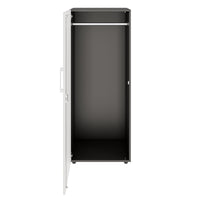 PRO Armoire de vestiaire | 4 oh, 400 - 600 x 1510 mm, soft -close, graphite / blanc