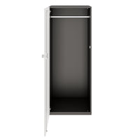 PRO Armoire de vestiaire | 4 oh, 400 - 600 x 1510 mm, soft -close, graphite / blanc