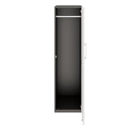 PRO Armoire de vestiaire | 4 oh, 400 - 600 x 1510 mm, soft -close, graphite / blanc