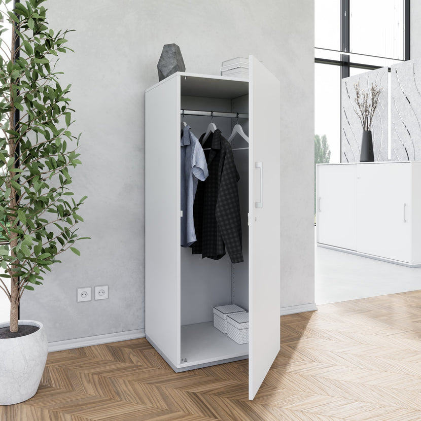 PRO Gabinetto di Cloakroom | 4 OH, 400 - 600 x 1510 mm, morbido, grigio