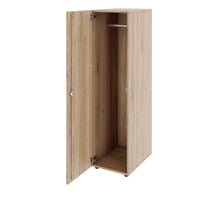 PRO Armoire de vestiaire | 4 oh, 400 - 600 x 1510 mm, en chêne naturel et en chêne naturel