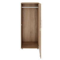 PRO Armoire de vestiaire | 4 oh, 400 - 600 x 1510 mm, en chêne naturel et en chêne naturel