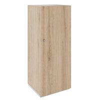 PRO Armoire de vestiaire | 4 oh, 400 - 600 x 1510 mm, en chêne naturel et en chêne naturel