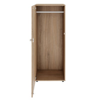 PRO Armoire de vestiaire | 4 oh, 400 - 600 x 1510 mm, en chêne naturel et en chêne naturel