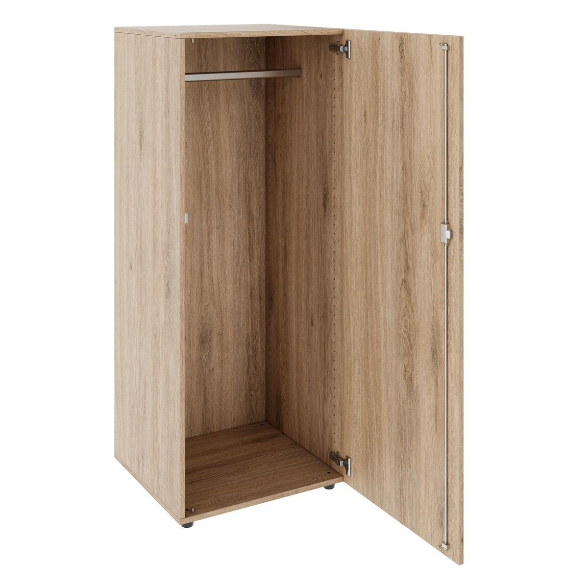 PRO Garderobenschrank | 4 OH, 400 - 600 x 1510 mm, Soft-Close, Natureiche - 4 Lightbox Main Image