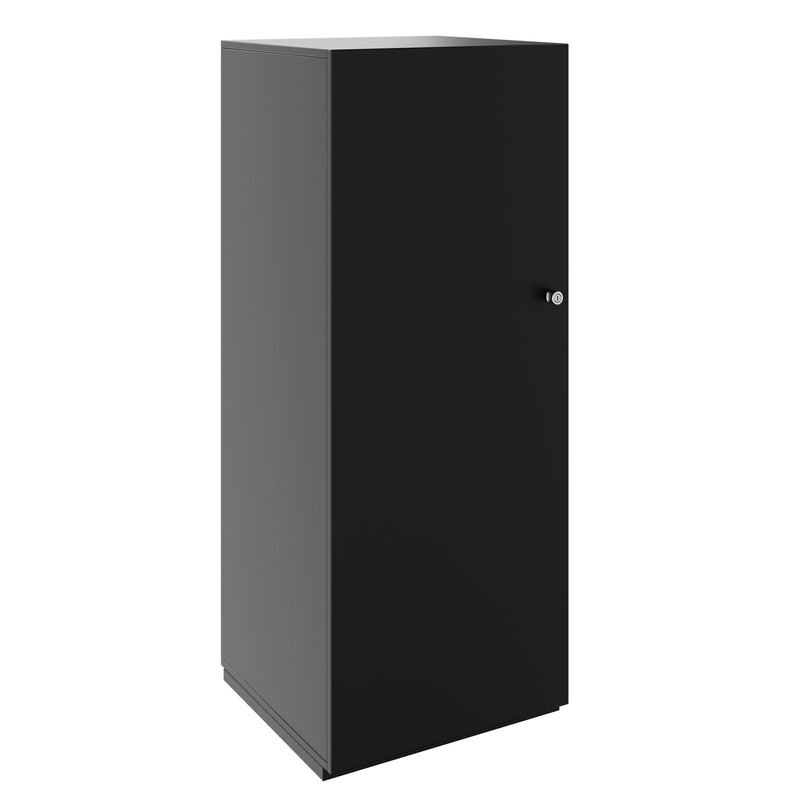 PRO Garderobenschrank | 4 OH, 400 - 600 x 1510 mm, Soft-Close, Schwarz - 1 Main Image